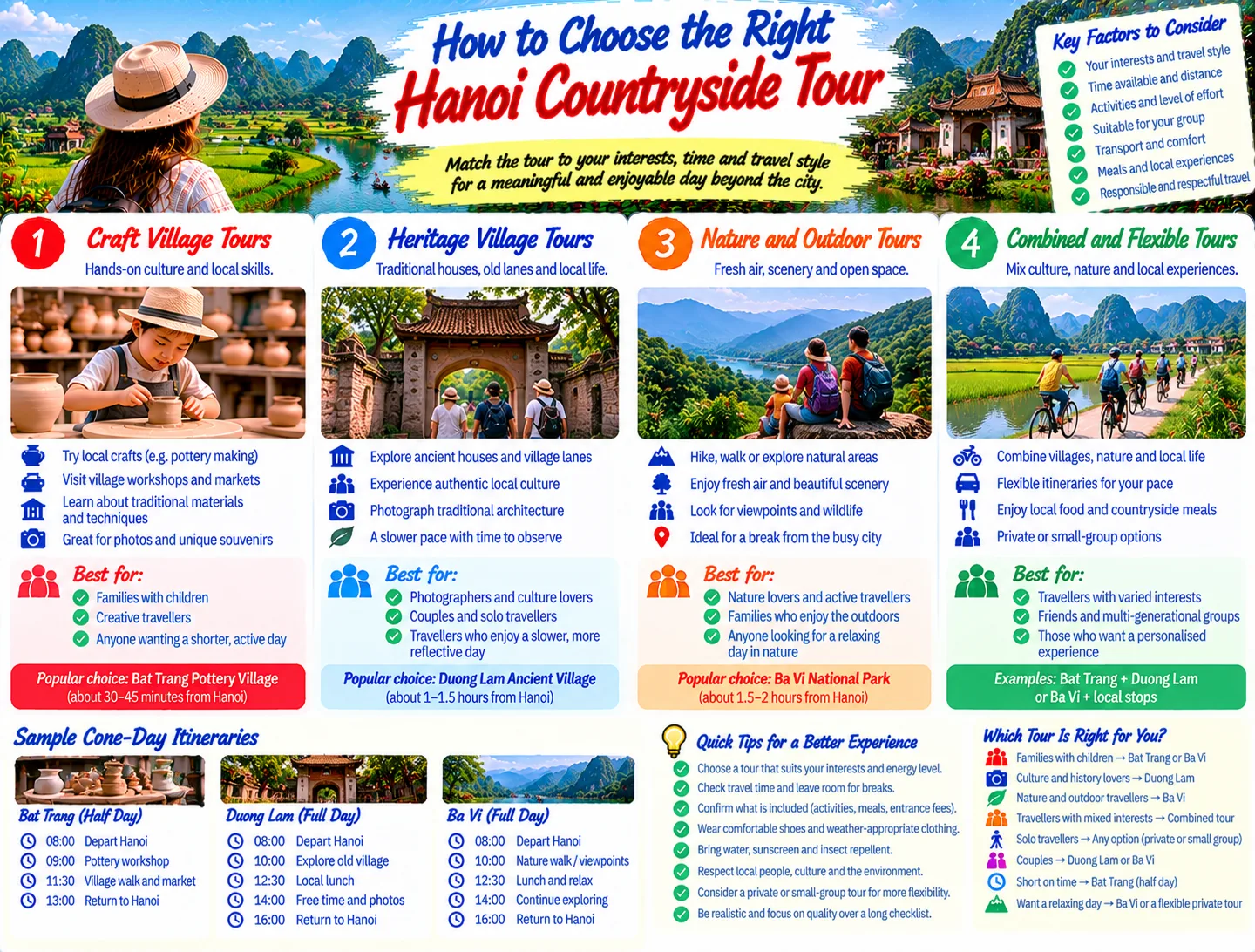 How to Choose the Right Hanoi Countryside Tour